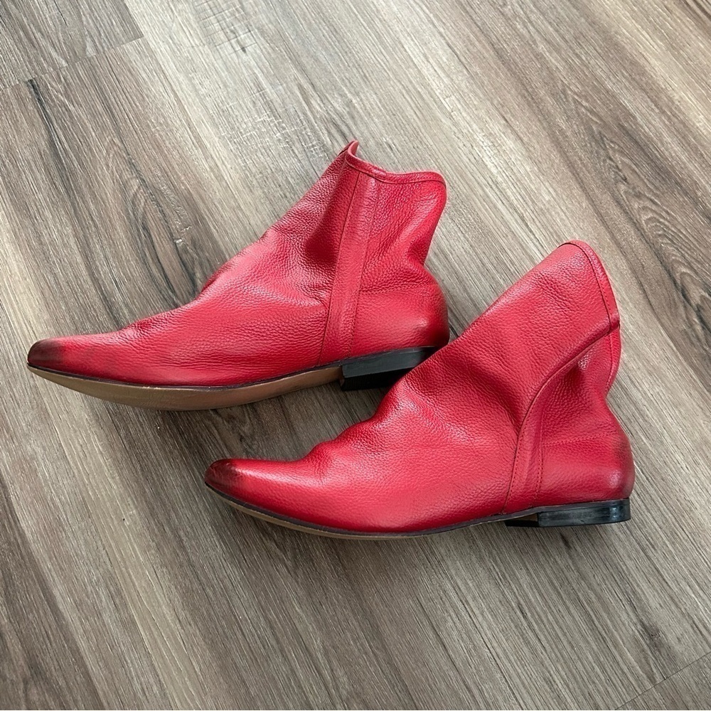 Coconuts by Matisse Vibrant Red Ankle Booties